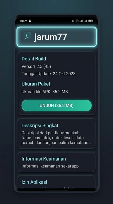 Tampilan halaman APK jarum77
